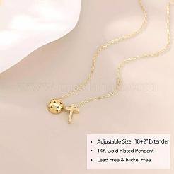 Латунные ожерелья с подвесками в виде пиклбола и креста&nbsp;FS-WGCEAF4-01