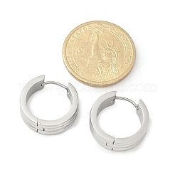 Серьги-кольца из нержавеющей стали 304 для женщин EJEW-C096-61P