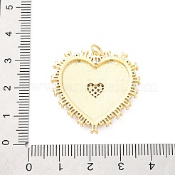 Ottone micro spianare pendenti zirconi&nbsp;KK-D325-61G-04