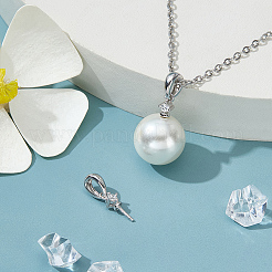 2 Stück Sterlingsilber Micro Pave klare Zirkonia StiftKlaue&nbsp;STER-ME0001-11P