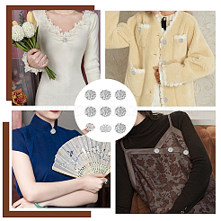 8 шт. пуговицы со стразами из сплава с 1 отверстиями&nbsp;BUTT-NB0001-96S