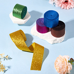 25 ярд 5 цвета блестящих полиэфирных лент с блестками OCOR-TA0001-78