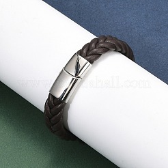 Geflochtene Mikrofaser-Lederbandarmbänder für Männer&nbsp;BJEW-Z081-13P-01