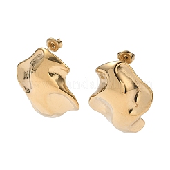 Серьги-гвоздики из нержавеющей стали 304 EJEW-K268-73G