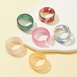 Кольцо-манжета с широкой полосой из полимера RJEW-FS0001-07