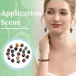 20 шт. натуральный индийский агат драгоценный камень европейские бусины&nbsp;G-NB0005-89A