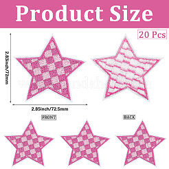 20 Stück Polyester-Kleidungsflicken.&nbsp;DIY-CY0002-35B