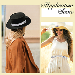 Блестящие кружевные ленты с пайетками из полиэстера&nbsp;OCOR-WH20007-15B