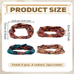 3шт. двухцветные полиэстеровые повязки на голову&nbsp;OHAR-LP0004-42