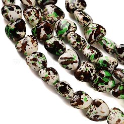 Нити из синтетических бирюзовых бусин&nbsp;TURQ-P002-01A-02