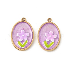 Подвески из нержавеющей стали 304 с эмалью&nbsp;STAS-U057-09G