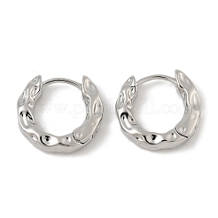 Латунные серьги обруча EJEW-D320-23P