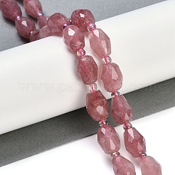 Природного кварца клубники нитей бисера&nbsp;G-G182-D01-01