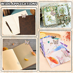 2 шт. латунные эмалевые зажимы-бабочки&nbsp;AJEW-CP0010-33A