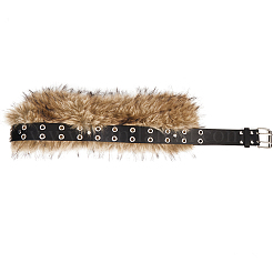 Cintura in similpelle di pelo di coniglio&nbsp;AJEW-WH20019-57A