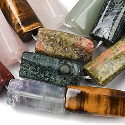 Природных драгоценных камней смешанного бисер нитей G-C220-A01-9x20mm