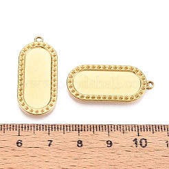 Оправы для подвесок из нержавеющей стали 304 в виде кабошонов STAS-T067-20G