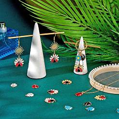 Подвески из сплава эмали 32шт 8 стиля ENAM-SZ0002-81