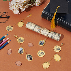 DIY-Legierung Graduierungskappe Anhänger Dekoration Herstellung Kits&nbsp;HJEW-UN00050