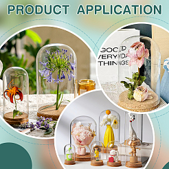 1 шт. стеклянный купол&nbsp;AJEW-BC0009-61