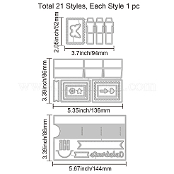Moldes de corte de acero al carbono stencils&nbsp;DIY-WH0309-1170