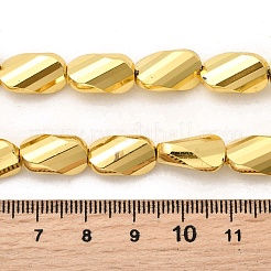 Стеклянные бусины с гальваническим покрытием &nbsp;EGLA-F166-05B