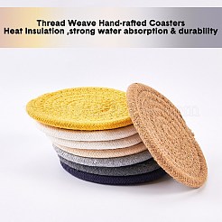 Держатели горячих горшков переплетения хлопковой нити DIY-NB0003-20