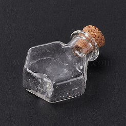 Шестигранный кукольный домик миниатюрные стеклянные пробки бутылки орнамент&nbsp;AJEW-F058-01A