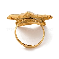 Ионное покрытие (ip) 304 нержавеющая сталь звездочка открытые манжеты кольца RJEW-M047-06G