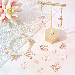 40 шт. 4 стильные подвески из светлого золотого сплава с эмалью&nbsp;ENAM-SC0002-72