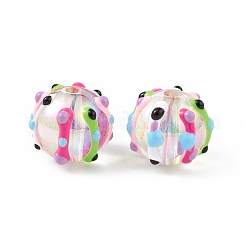 УФ-покрытие Радужные радужные акриловые эмалевые бусины OACR-I003-11