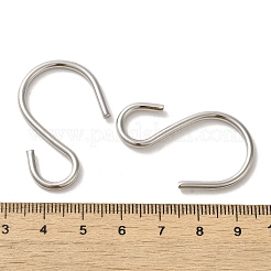 変色しない304ステンレススチールSフック留め具  ステンレス鋼色  38x26.5x2.2mm&nbsp;STAS-C085-03I-P