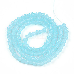 Выпечка окрашенные стеклянные бусины пряди DGLA-N007-01H