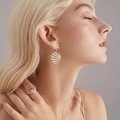 10 шт. фурнитура для сережек-гвоздиков в виде цветка из латуни&nbsp;KK-FH0006-77