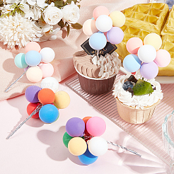 6 шт. 2-х цветная вставка для торта из пенопласта AJEW-SC0002-74