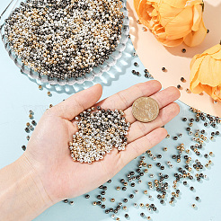 2400 шт. 4 цвета круглые пластиковые бусины-разделители ccb&nbsp;CCB-PA0001-05B