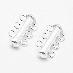 Стерлингового серебра застежками слайдер блокировки STER-K035-02