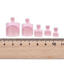 アクリルつま先ネイルチップ150個  ペディキュアとDIYネイルアート用の短いスクエア型のつけ爪  ダークサーモン  12~26x6~18.5x1.5~5.5mm&nbsp;MRMJ-P019-02C