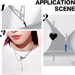 12 шт. 12-цветное ионное покрытие (IP) из нержавеющей стали 304 подвески STAS-UN0032-93