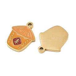 Подвески из нержавеющей стали 304 с эмалью&nbsp;STAS-C137-05B-G