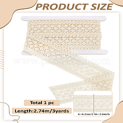 3 ярд плоской хлопковой кружевной ленты с цветочным узором&nbsp;OCOR-LP0002-38