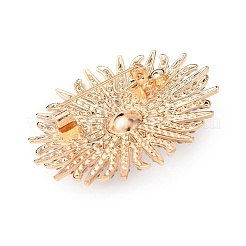 Броши из сплава подсолнечника с кристаллами и стразами&nbsp;LS-JEWB-P054-04G