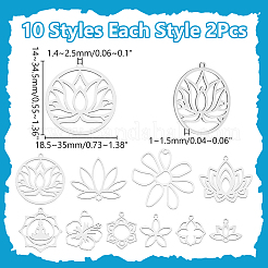 20 шт. 10 стиля подвески из нержавеющей стали 201&nbsp;STAS-WR0001-39