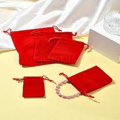 30шт прямоугольные бархатные мешочки TP-FS0001-02D