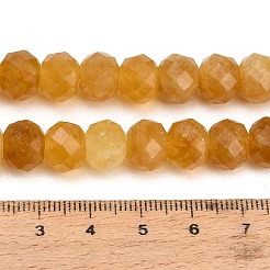 Fili di perle sfaccettate di giada bianca naturale tinta&nbsp;GG-CBAE966-01B-F
