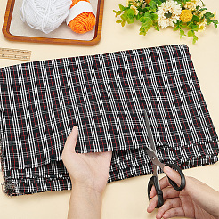 Хлопковая ткань для рукоделия с узором тартан DIY-WH0453-62
