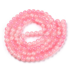 Perles de verre imitation jade à craqueler&nbsp;DGLA-T003-10mm-02