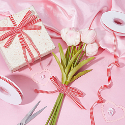 Полиэстеровая лента с узором «тартан» OCOR-WH0101-157B