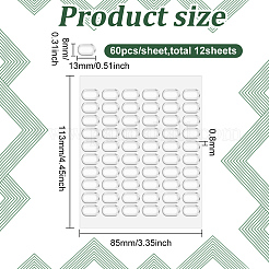60 шт прозрачные акриловые двухсторонние клейкие наклейки&nbsp;LS-FIND-WH0290-41A