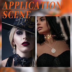 Хэллоуин тематические тибетский стиль сплава подвески FIND-SP0004-39